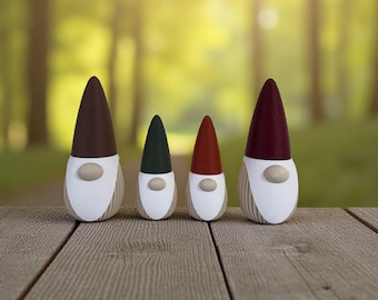 Gnome Figurines | Holiday Winter Decoration | Christmas Mantel Decor | Gift for Home |