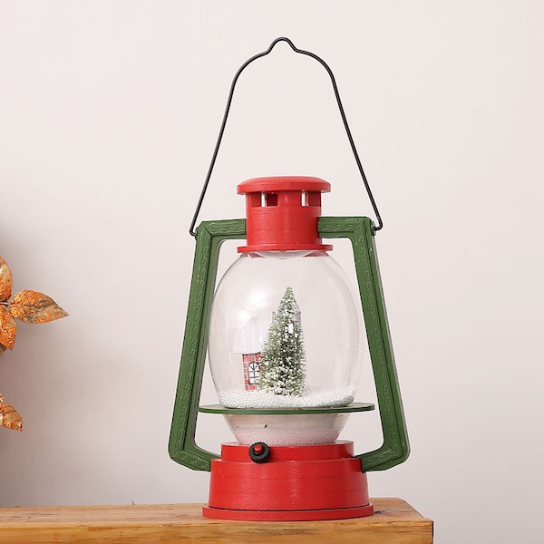 Electric Kerosene Lamp Shopping Malls 2023 Creative Romantic Snowing