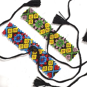 Beaded necklace, Ukrainian jewelry, Sylyanka necklace, Traditional Ukrainian beaded jewelry