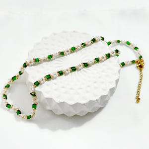 Beaded Daisy Choker: Handmade Cottagecore Flower Necklace