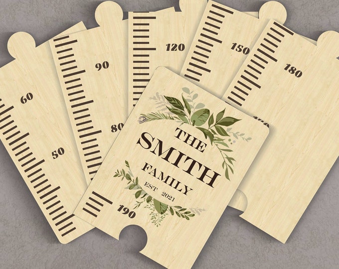 Custom Wooden Ruler Growth Chart 6'2'' , Personalized Height Chart Nursery Decor, Personalized Growth Chart for Kids, Scandi Height Chart