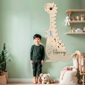 Messlatte für Dinosaurier, Messlatte für Kinder, Messlatte für Kinder, Geschenk für Baby, Geburtstagsgeschenk für Kleinkinder