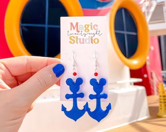 Disney Cruise Earrings | Disney Anchor Earrings