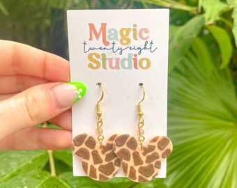 Giraffe Mouse Earrings | Animal Kingdom Earrings