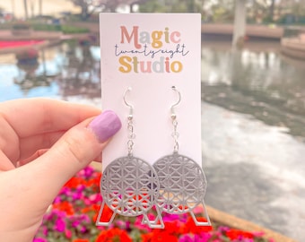 Spaceship Earth Earrings | Epcot Earrings