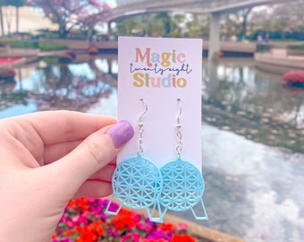 Spaceship Earth Earrings | Epcot Earrings