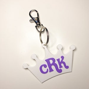 Crown Keychain | Monogram Keychain | Personalized Keychain | Princess Keychain