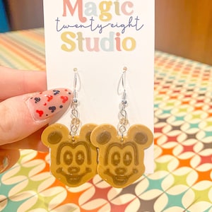 Mickey Waffle Earrings