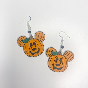 Pumpkin mouse earrings | Halloween earrings | fall earrings
