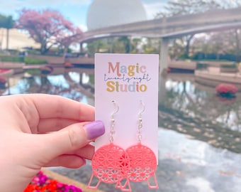 Spaceship Earth Earrings | Epcot Earrings