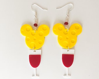 Food and Wine Festival Earrings | 3D Printed, Hypoallergenic