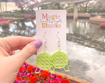 Spaceship Earth Earrings | Epcot Earrings