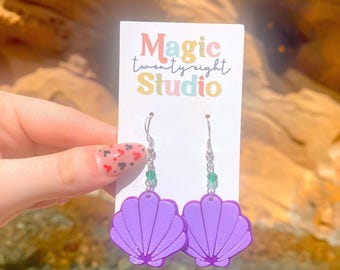 Ariel Earrings | Little Mermaid Earrings | Shell Earrings