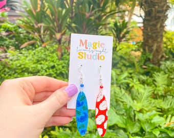 Lilo and Stitch Surfboard Earrings