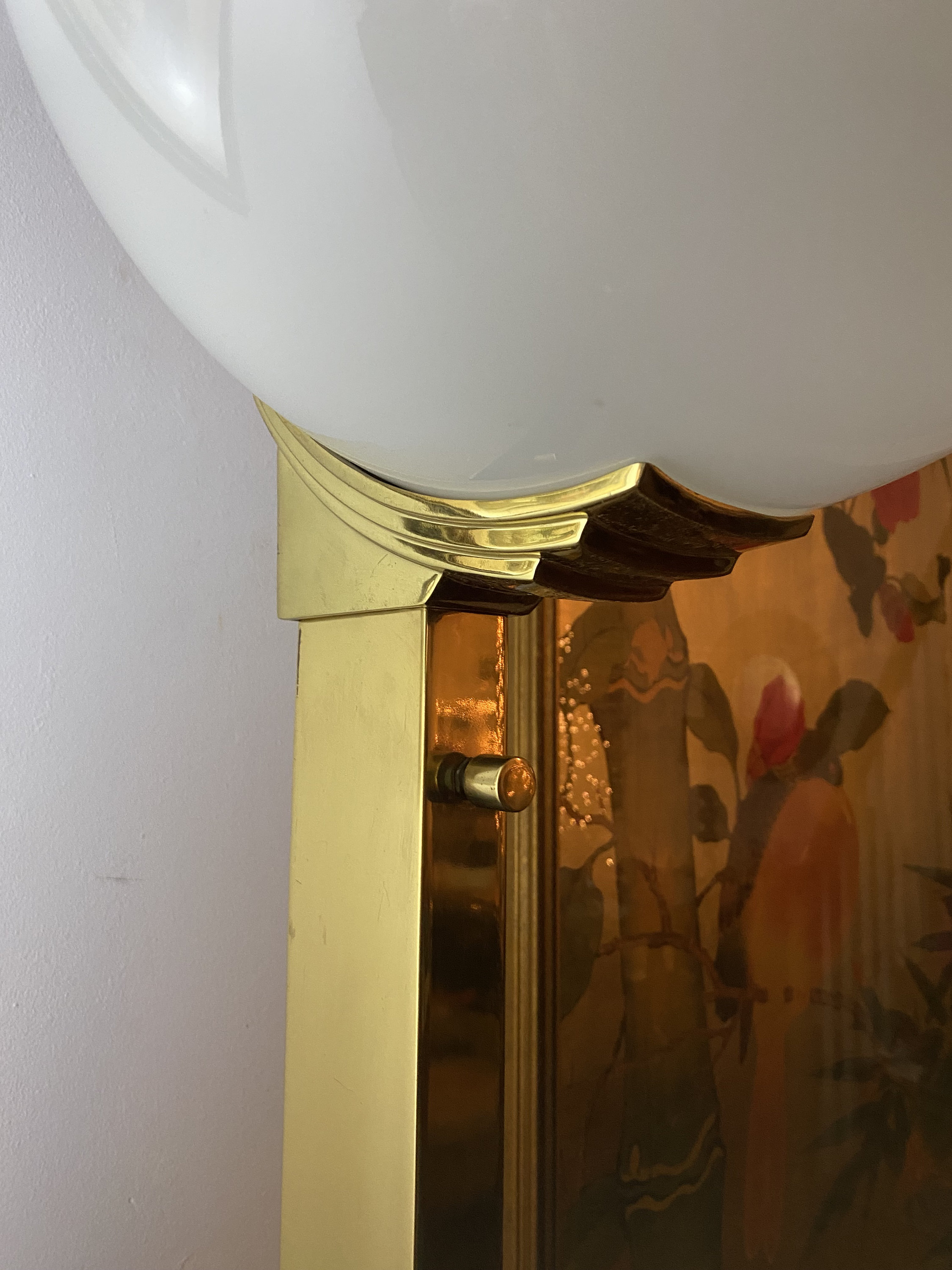 Art Deco Gold Torchiere Floor Lamp 1950s Floor Lamp - Etsy