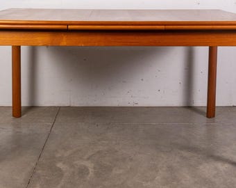 1970s Danish Modern Teak Draw Leaf Dining Table from BRDR. Furbo