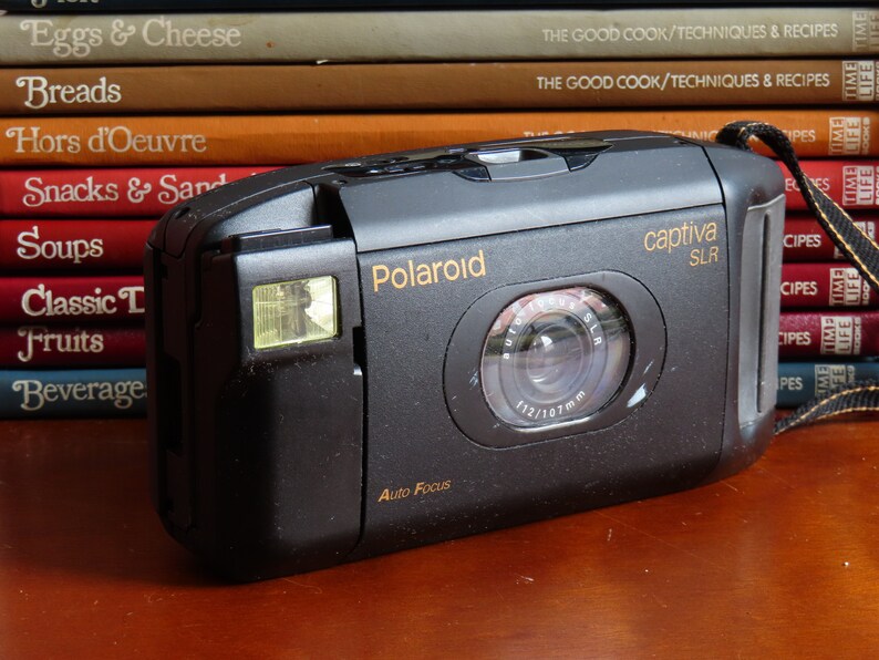 Polaroid Captiva SLR Instant Film Camera Vintage Camera 1980s Etsy