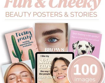 Cheeky Beauty Posters & Stories Instant Download