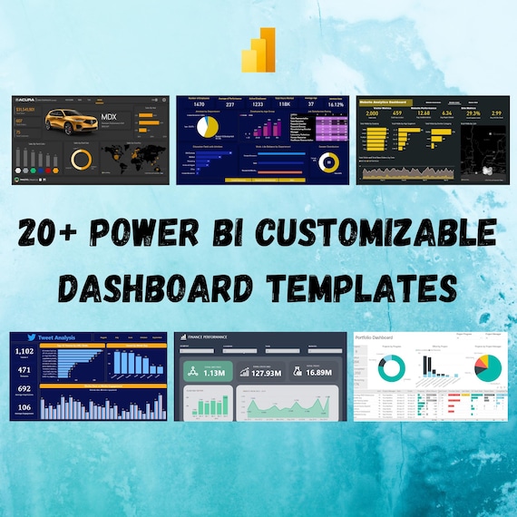 Power BI Dashboard Templates Customizable PBIX and Excel