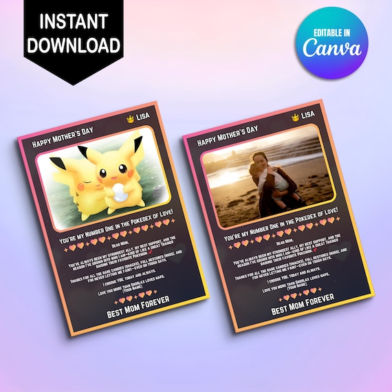 Pokemon Mothers Day Card, Editable Pokepet Custom Gift for Mom, Printable Mother's Day Gifts Custom Pokemon Card, Pokemon Presents Mom Gifts - Etsy Pokemon Mothers Day Card, Editable Pokepet Custom Gift for Mom, Printable Mother's Day Gifts Custom Pokemon Card, Pokemon Presents Mom Gifts - Etsy