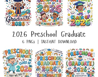 Preschool Graduate PNG, Class of 2026 PNG Design
