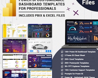 Power BI Dashboard Templates: 100+ Customizable Data Analytics, Business, HR, Sales