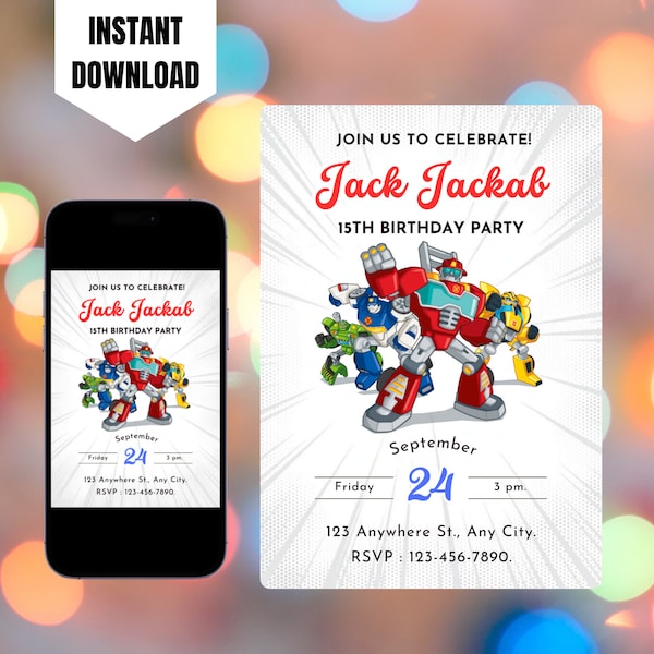 Rescue Bots Party - Etsy