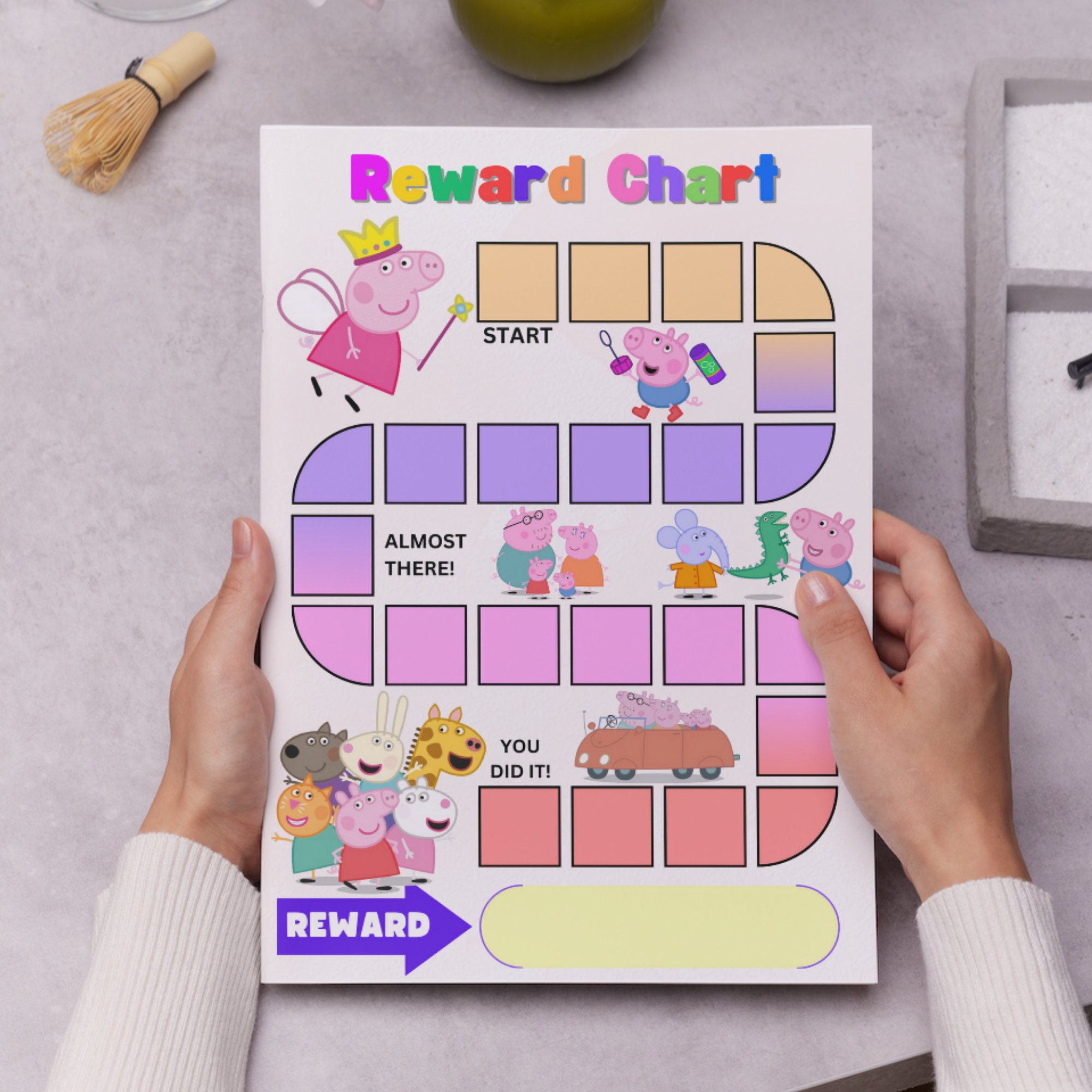 Peppa Pig Reward Chart, Printable Peppa Pig Behavior Chart, Digital Peppa Pig Reward Chore Chart ...