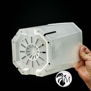 Matte Transparent Square Plant Pot: Indoor Jungle Decor