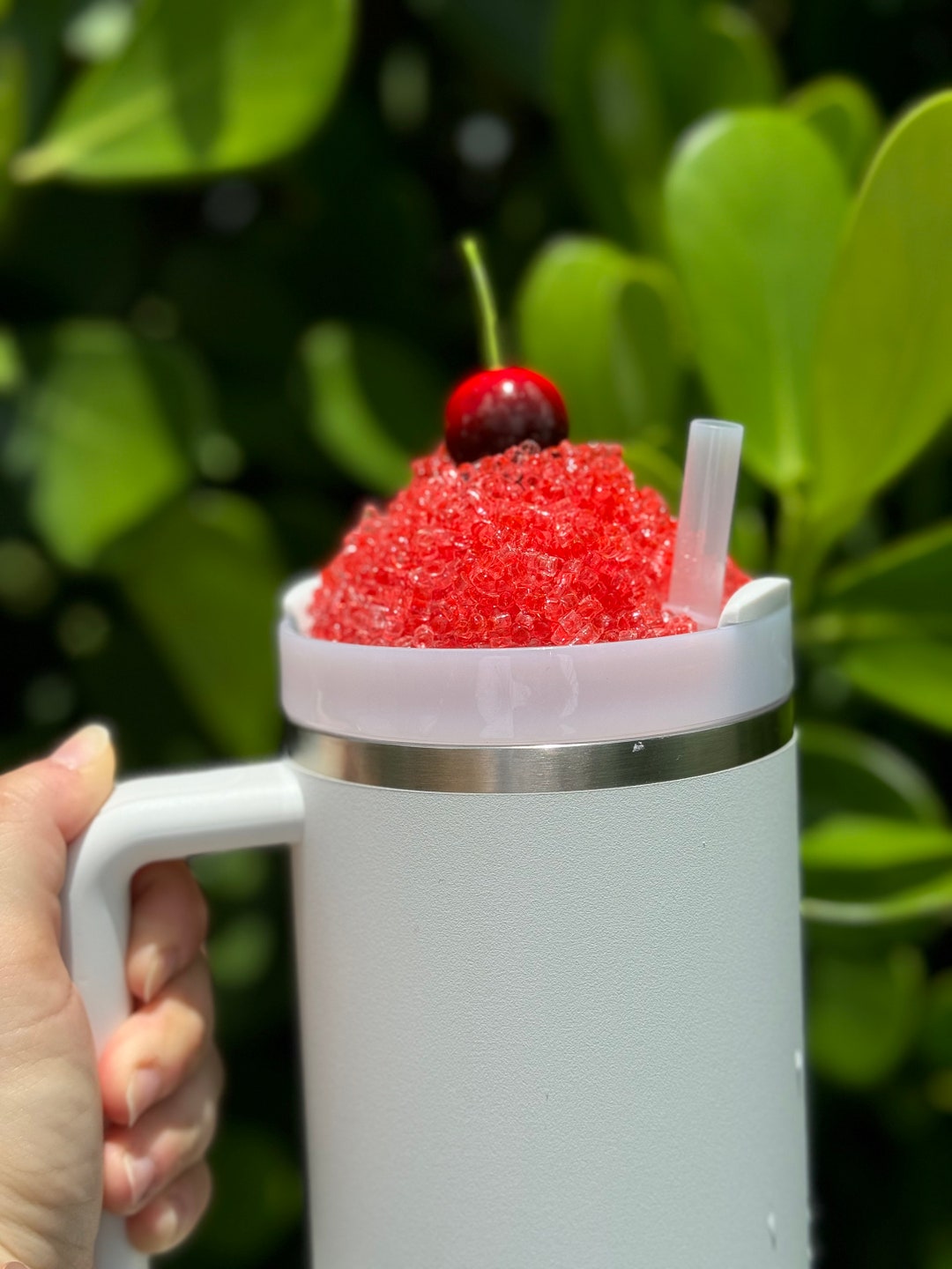 Faux Ice Cherry Shaved Ice Snow Cone Topper for H2.0 Tumbler 30oz or 40oz Etsy