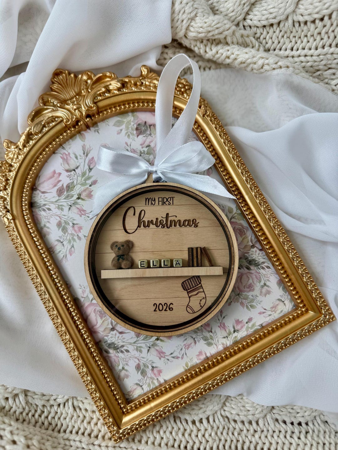 Custom Engraved First Christmas Gift, Baby Name Ornament My 1st ...