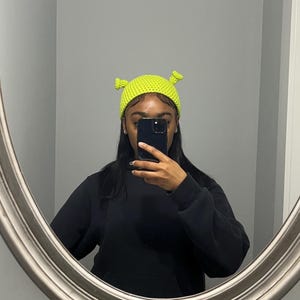 Gehaakte Shrek-beanie