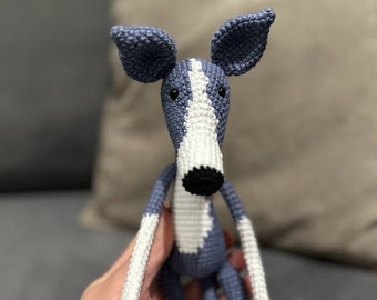 Greyhound, Whippet, Italian Greyhound - Personalised Stuffed Pet Toy, Gifts For Dog Owners