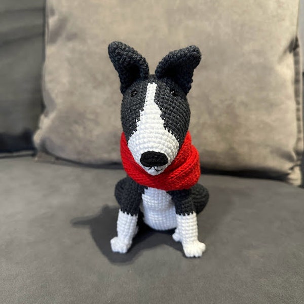 Adorable Bull Terrier Stuffed Dog - Perfect Gift for Bull Terrier Owners