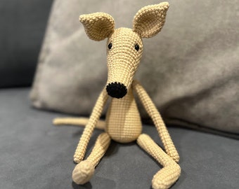 Adorable Greyhound Plush - Whippet - Italian Greyhound Stuffed Dog - Perfect Gift for Dog Lovers