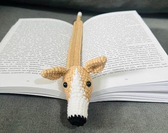 Greyhound Bookmark, Dog Bookmark - Handmade Gift for Book Lovers