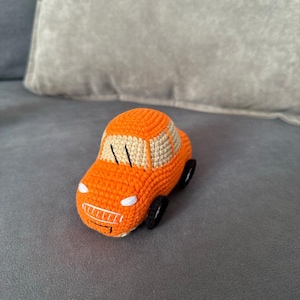 Crocheted Car Plush: Adorable Stuffed Car Toy Gift