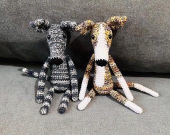 Brindle greyhound stuffed animal hot sale
