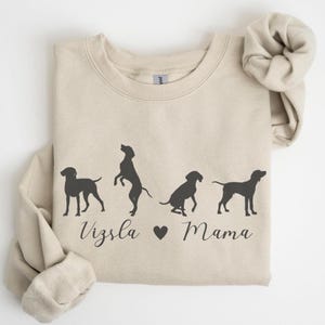 Hongaarse Vizsla moedershirt, schattige Vizsla hond mama sweater, Vizsla grafische trui, cadeau voor Vizsla eigenaar, Vizsla hond mama cadeau, Vizsla T-shirt