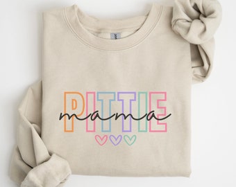 Cute Pit Bull Mom Shirt, Pittie Pitbull Mama Sweatshirt, Pit Bull Owner Gift, Pit Bull Mama Gift Sweater, Pitbull Gifts for Her, Pittie Tee