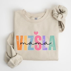 Cute Hungarian Vizsla Dog Mom Shirt, Vizsla Mama Sweatshirt, Gift for Vizsla Owner, Vizsla Dog Mom Gift, Vizsla Sweater, Vizsla Lover Shirt