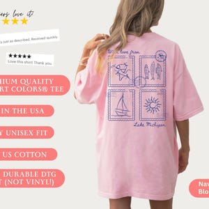 Summer Lake Girls Trip Matching Shirts, Custom Girls Lake Weekend Tee, Besties Lakeside Camping Group Shirt, Girls Vacay Glamping T-shirts image 2