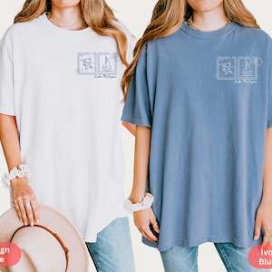 Summer Lake Girls Trip Matching Shirts, Custom Girls Lake Weekend Tee, Besties Lakeside Camping Group Shirt, Girls Vacay Glamping T-shirts image 9