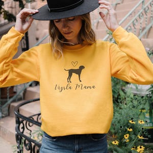 Schattige Hongaarse Vizsla hond mama sweater, Vizsla moeder shirt, Vizsla grafische trui, cadeau voor Vizsla eigenaar, Vizsla hond moeder cadeaus, Vizsla T-shirt