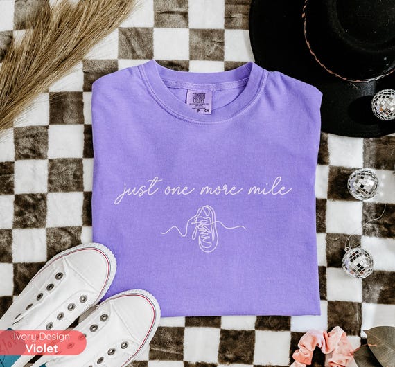 One More Mile Shirt, Running Motivation Gift for Her, Running Buddy Tee, Marathon Training Gift, Minimalist 5K 10K Sunday Slow Run Club Tee
