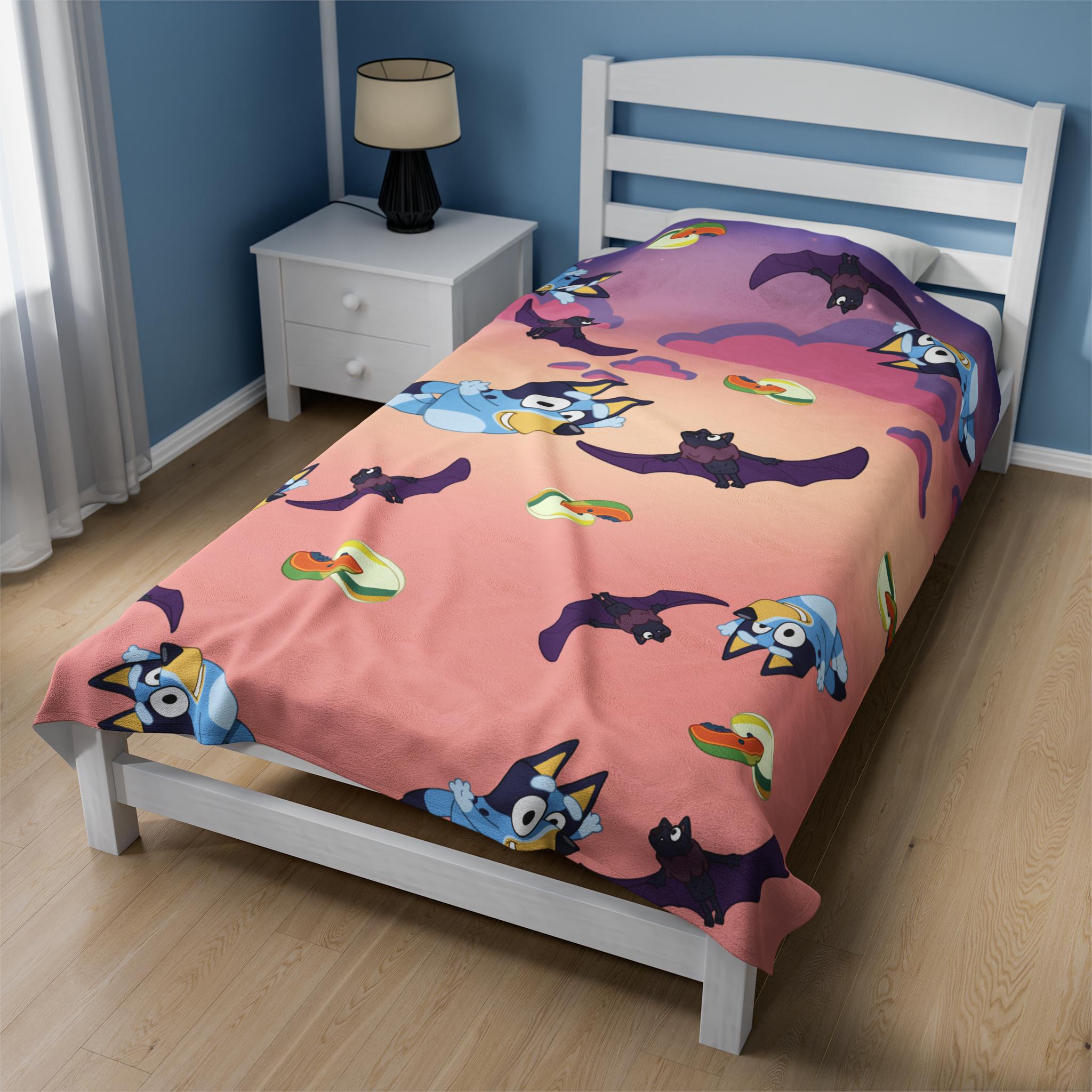 Discover BlueyDad Throw Blanket, BlueyDad Fruitbat Throw Blanket, Home Decor