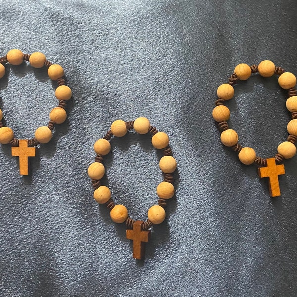 Scented Wooden Finger Rosaries