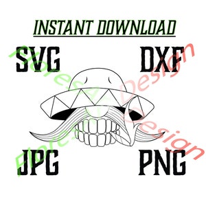 Viejo/Viejo Svg/Dxf/Pdf/Jpg/Png/Mexican Svg/Mexican Art/Sombrero/Lowrider Art/Lowrider/Chicano Art/Chicano Viejo/Instant Download/Cut Files