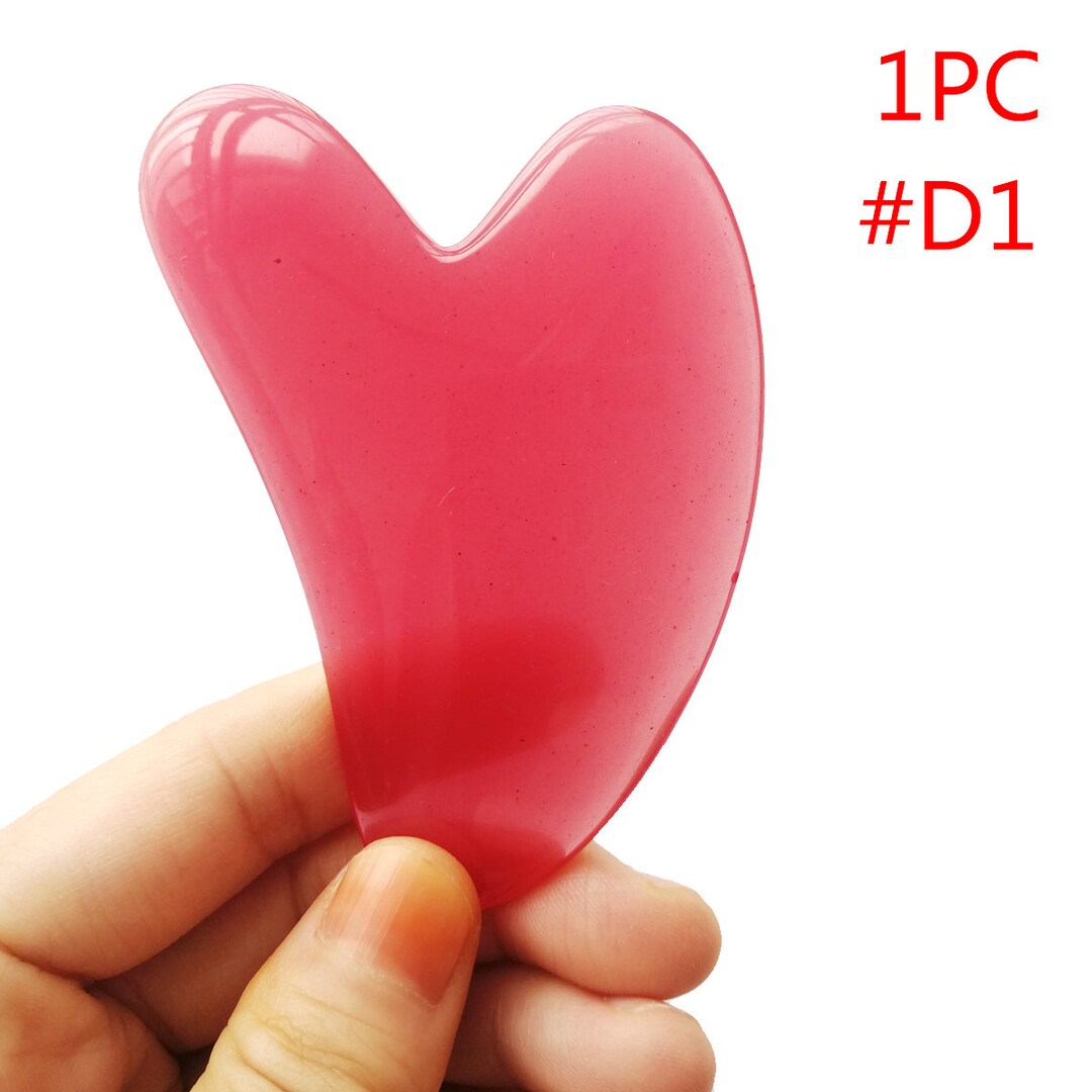 Heart Resin Gua Sha Massage Board Acupoint Beeswax Guasha Etsy