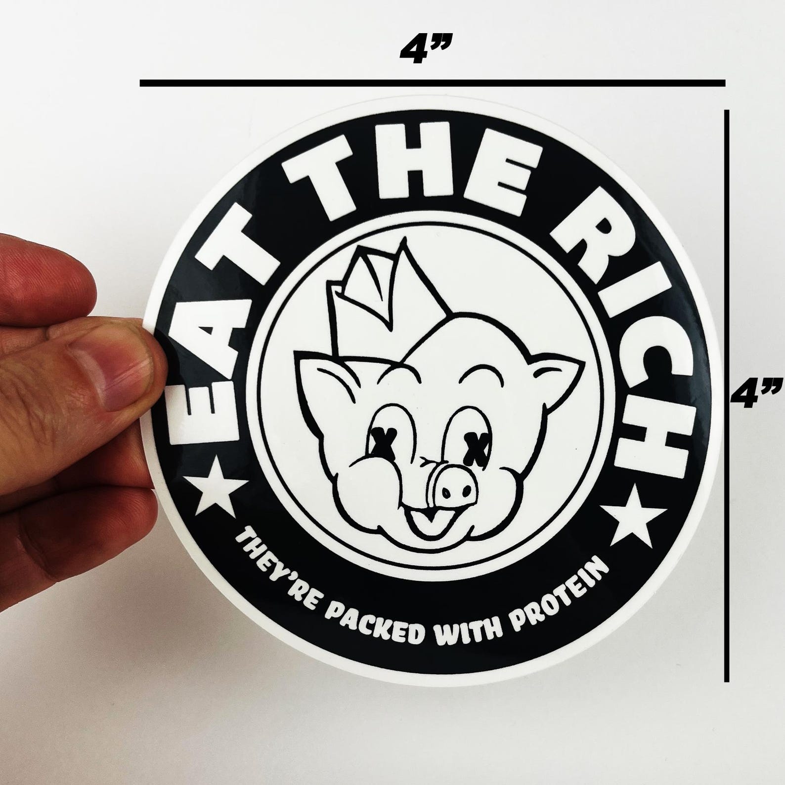 Rich Loading Sticker Eat the Rich Sticker | Street Art Slap Stickers - Etsy